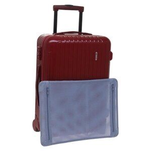 RIMOWA Polycarbonate Suitcase Plastic Red Auth